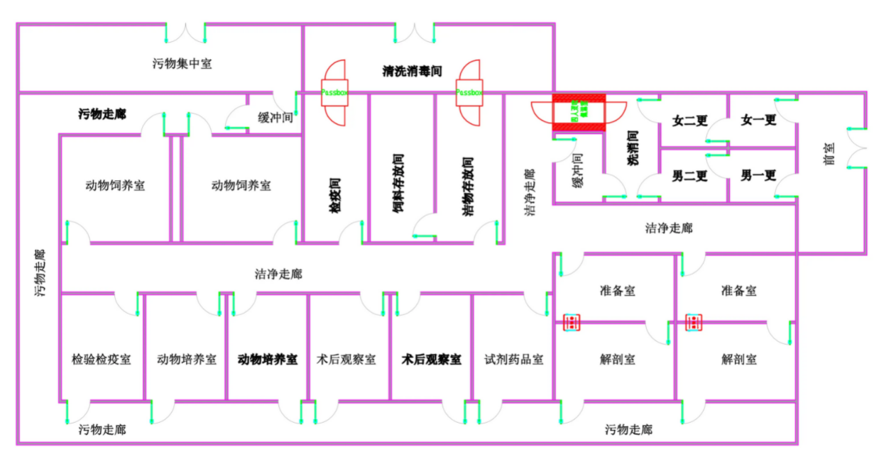 動(dòng)物實(shí)驗(yàn)室建設(shè)規(guī)劃圖