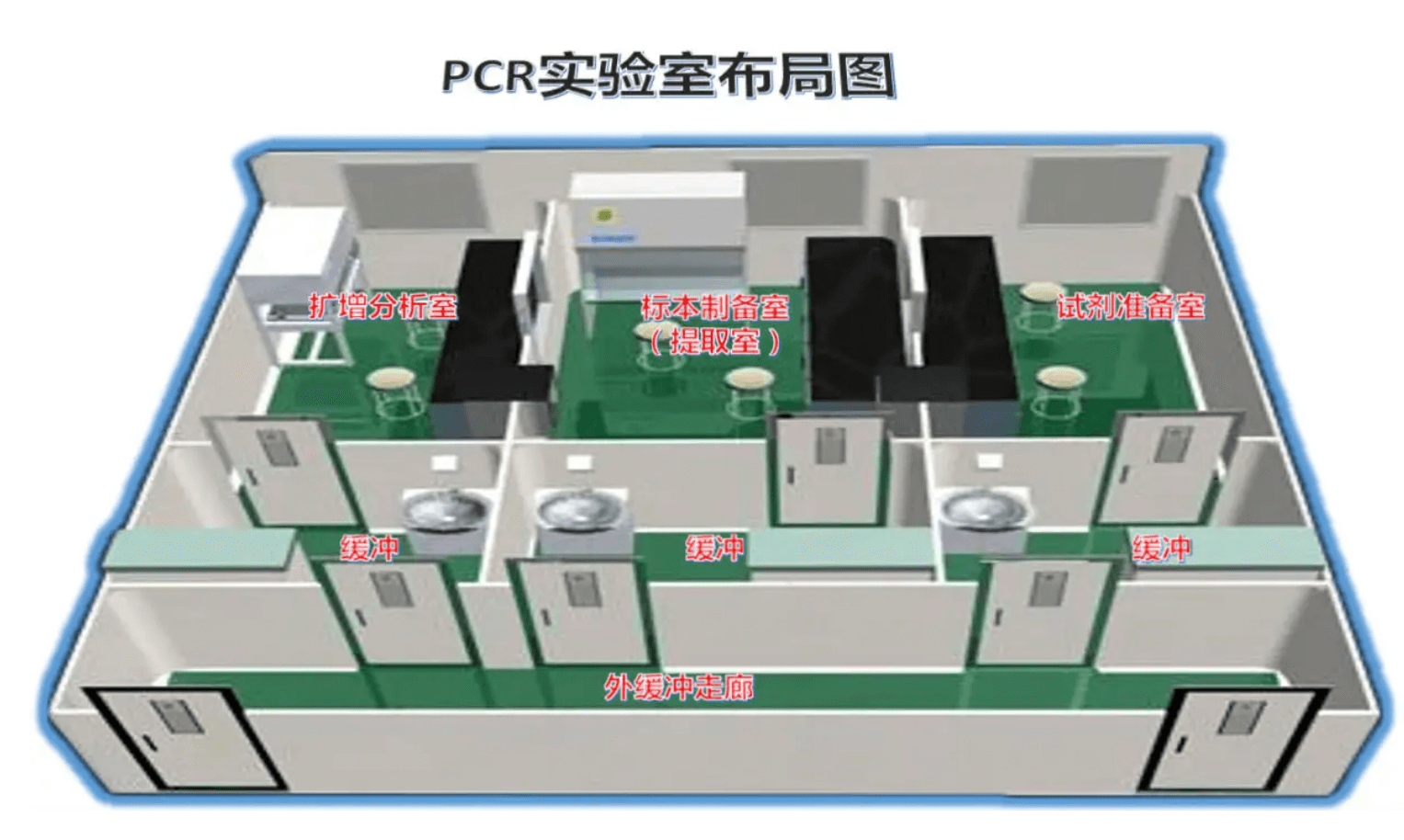 PCR實(shí)驗(yàn)室效果圖